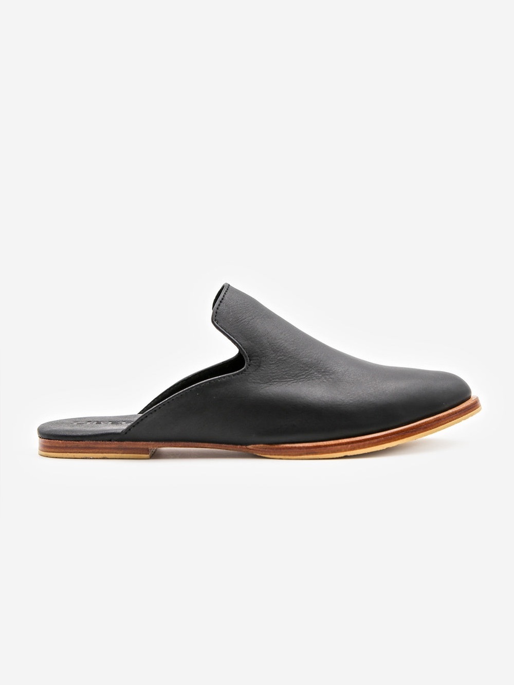 Liberte The Modern Mule Black Leather Flat
